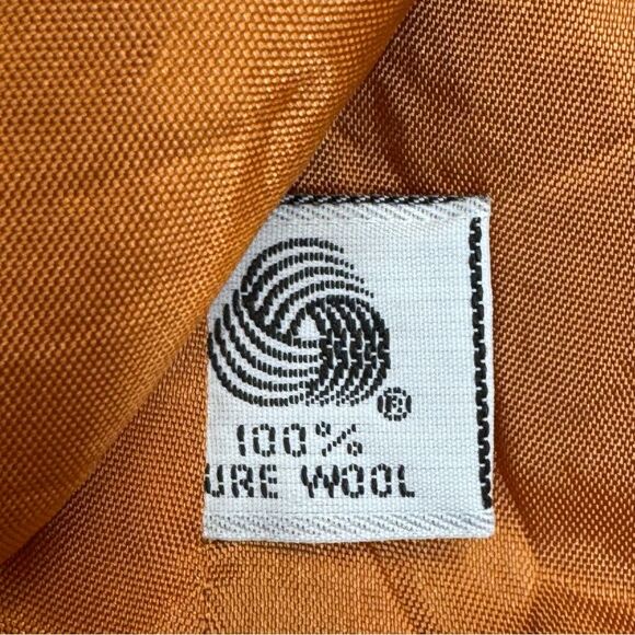 Vintage Orvis Wool Cropped Camel Blazer Jacket Size 6 - Picture 7 of 10